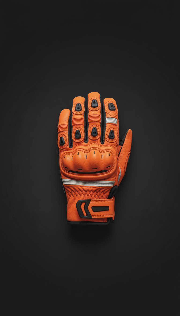 Touchscreen Leather Riding Gloves