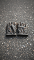 Touchscreen Leather Moto Gloves