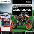 Sintered Brake Pads For KTM 200 Duke 2012 Onwards - Front - CB606 - 1 Set - CRANK1
