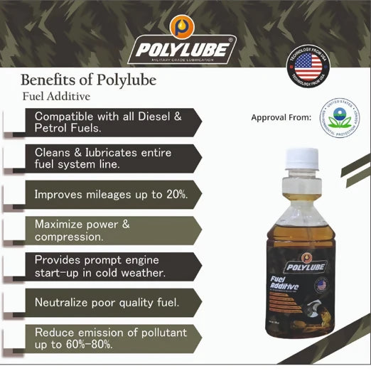 PolyLube Fuel Additive For All Type Of Fuels 200 ml Pack