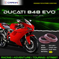 Fork Dust Seals Pair For Ducati 848 EVO 2011-2013 - CPD57-108-1 - CRANK1