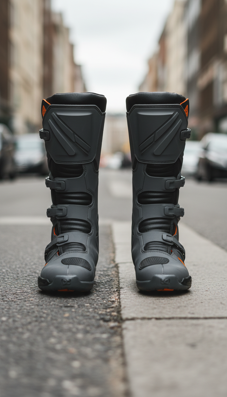 Matte Black Track Boots