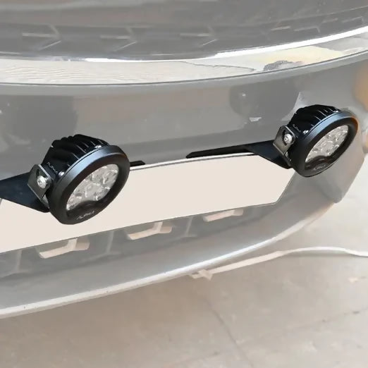 4 Wheeler Number Plate Clamp For 2 Lights