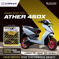 Ceramic Brake Pads For Ather 450X Rear CRM359 1 Set CRANK1