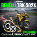 Chain And Sprocket Kit For Benelli TRK 502X 2017 Onwards - CRANK1