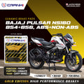 Ceramic Brake Pads For Bajaj Pulsar NS 160 BS4 BS6 ABS NON ABS 2017 2025 Front CRM479 1 Set CRANK1