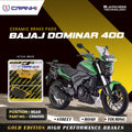 Ceramic Brake Pads For Bajaj Dominar 400 Rear CRM359 1 Set CRANK1