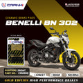 Ceramic Brake Pads For Benelli BN 302 Front CRM300 1 Set CRANK1
