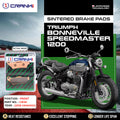 Sintered Brake Pads For Triumph Bonneville Speedmaster 1200 2018 Onwards - Front - CB181 - 2 Sets Required - CRANK1