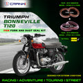 Fork And Dust Seals Kit For Triumph Bonneville T120 2016 Onwards - CRANK1