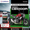 Sintered Brake Pads For Honda CB1000R 2013 - Rear - CB274 - 1 Set - CRANK1