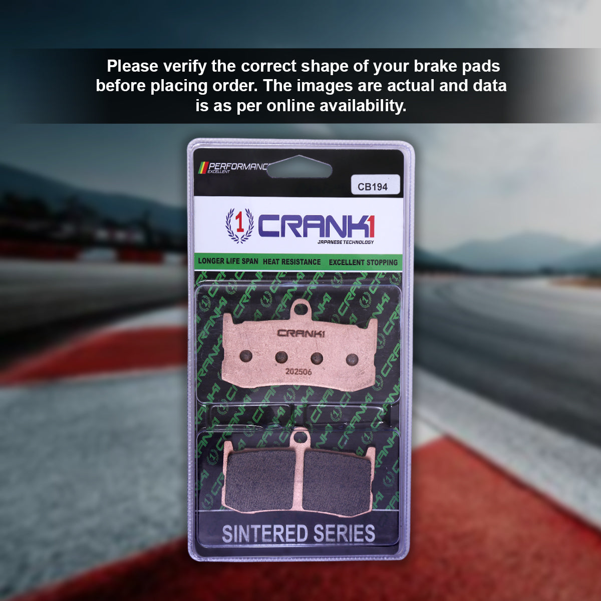 Sintered Brake Pads For Triumph Daytona 675 2013-2017 - Front - CB194 - 2 Sets Required - CRANK1
