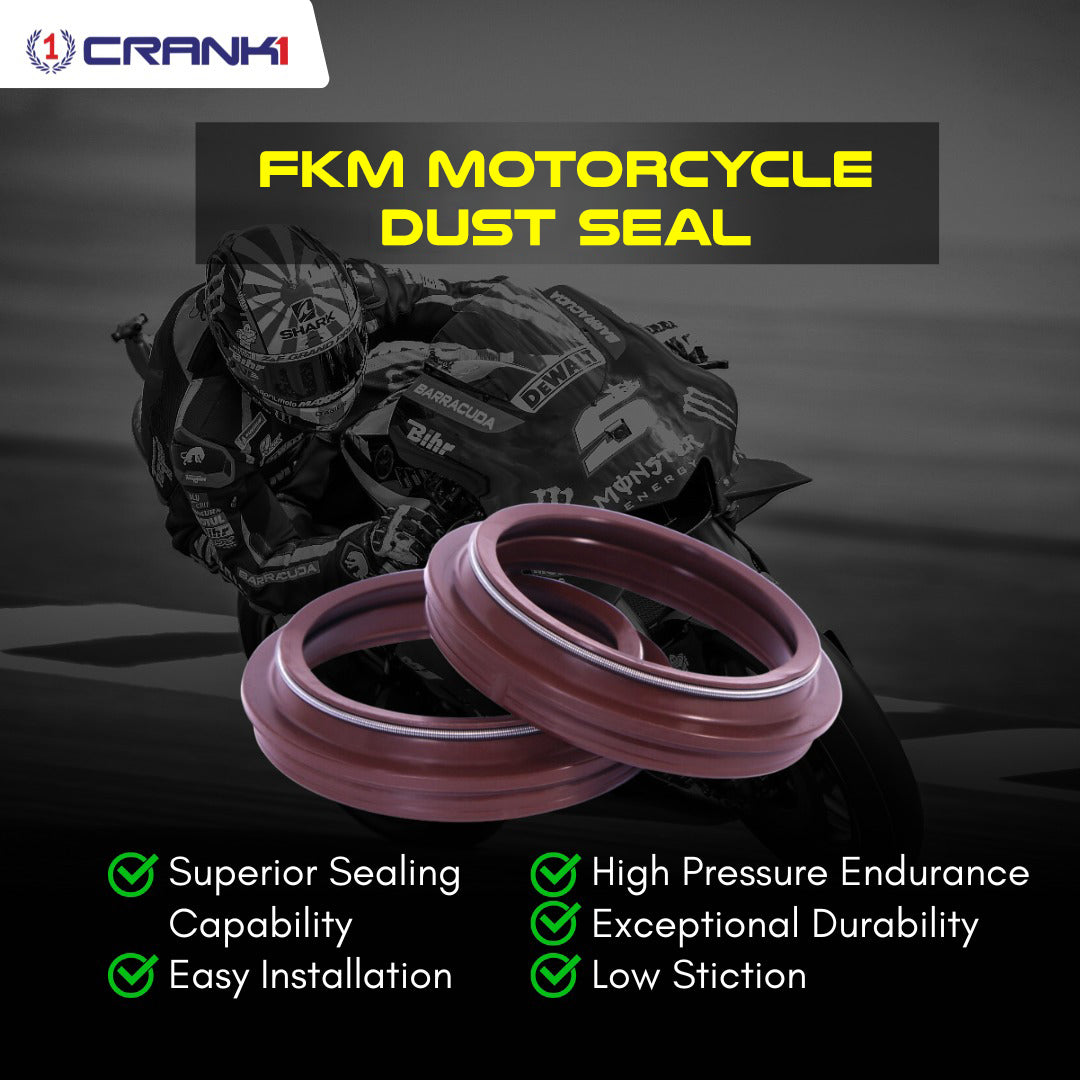 Fork Dust Seals Pair For Triumph Street Triple S 765 2017-2020 - CPD57-107 - CRANK1