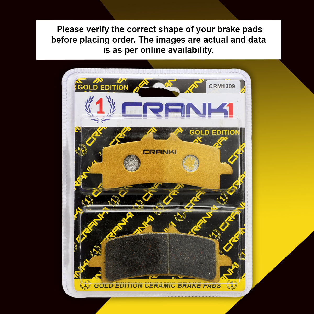 Ceramic Brake Pads For Honda CBR 1000RR SP 2018 Front CRM1309 2 Sets CRANK1