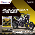 Ceramic Brake Pads For Bajaj Dominar 400 UG19 Rear CRM359 1 Set CRANK1