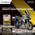 Ceramic Brake Pads For Ducati Multistrada 1200 2010 2014 Front CRM262 2 Sets CRANK1