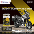 Ceramic Brake Pads For Ducati Multistrada 1200 2010 2014 Rear CRM469 1 Set CRANK1