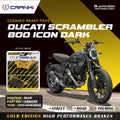 Ceramic Brake Pads For Ducati Scrambler 800 Icon Dark 2019 Onwards Rear CRM359 1 Set CRANK1