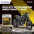 Ceramic Brake Pads For Ducati Scrambler Nightshift 800 2023 Onwards Front CRM0709 2 Sets CRANK1