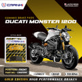 Ceramic Brake Pads For Ducati Monster 1200 Front CRM1309 2 Sets CRANK1