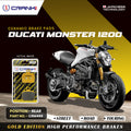 Ceramic Brake Pads For Ducati Monster 1200 Rear CRM469 1 Set CRANK1