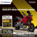 Ceramic Brake Pads For Ducati Multistrada 1200 2015 2018 Front CRM0709 2 Sets CRANK1