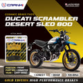 Ceramic Brake Pads For Ducati Scrambler Desert Sled 800 2017 2022 Front CRM0709 2 Sets CRANK1