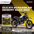 Ceramic Brake Pads For Ducati Scrambler Desert Sled 800 2017 2022 Rear CRM359 1 Set CRANK1
