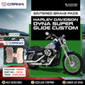 Sintered Brake Pads For Harley Davidson Dyna Super Glide Customs 2008-2014 - Front - CB754 - 1 Set - CRANK1