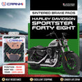 Sintered Brake Pads For Harley Davidson Sportster Forty Eight 2011-2013 - Rear - CB783 - 1 Set - CRANK1