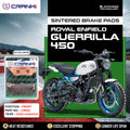 Sintered Brake Pads For Royal Enfield Guerrilla 450 2024 Onwards - Front - CB902 - 1 Set - CRANK1