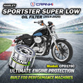 Oil Filter For Harley Davidson Sportster Super Low 2014-2020 - CPO170C - CRANK1