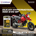 Ceramic Brake Pads For Ducati Hypermotard 1100 EVO SP Rear CRM469 1 Set CRANK1