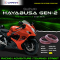 Fork Dust Seals Pair For SUZUKI Hayabusa GEN-2 2008-2020 - CPD57-102 - CRANK1