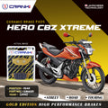 Ceramic Brake Pads For Hero CBZ Xtreme 2010 Rear CRM281 1 Set CRANK1