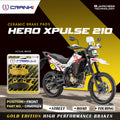 Ceramic Brake Pads For Hero Xpulse 210 Front CRM052 4 1 Set CRANK1