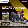 Ceramic Brake Pads For Honda CB200X 2021 Rear CRM281 1 Set CRANK1