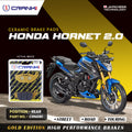 Ceramic Brake Pads For Honda Hornet 2 0 Rear CRM281 1 Set CRANK1