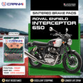 Sintered Brake Pads For Royal Enfield Interceptor 650 2018 Onwards - Front - CB902 - 1 Set - CRANK1