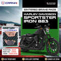 Sintered Brake Pads For Harley Davidson Sportster Iron 883 2009-2013 - Rear - CB783 - 1 Set - CRANK1