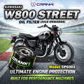Oil Filter For Kawasaki W800 Street 2019 Onwards - CPO303 - CRANK1