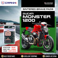 Sintered Brake Pads For Ducati Monster 1200 2017-2018 - Rear - CB662 - 1 Set - CRANK1