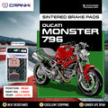 Sintered Brake Pads For Ducati Monster 796 2010-2016 - Rear - CB662 - 1 Set - CRANK1
