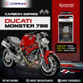 Carbon Brake Pads For Ducati Monster 796 2010-2016 - Rear - CFB662 - 1 Set - CRANK1
