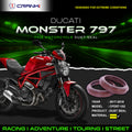 Fork Dust Seals Pair For Ducati Monster 797 2017-2018 - CPD57-102 - CRANK1