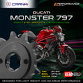 Sprocket For Ducati Monster 797 2017-2018 - Front - CPF736 15T - CRANK1