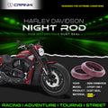 Fork Dust Seals Pair For Harley Davidson Night Rod 2006 Onwards - CPD57-108-1 - CRANK1