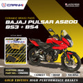 Ceramic Brake Pads For Bajaj Pulsar AS200 BS3 BS4 Rear CRM359 1 Set CRANK1