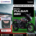 Sintered Brake Pads For Bajaj Pulsar 220 - Rear - CB312 - 1 Set - CRANK1