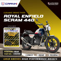 Ceramic Brake Pads For Royal Enfield Scram 440 Rear CRM359 1 Set CRANK1